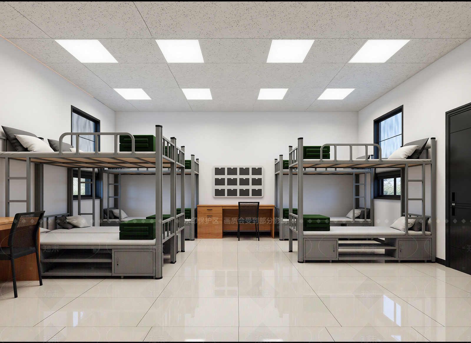 现代宿舍3D模型下载【ID:1214628635】