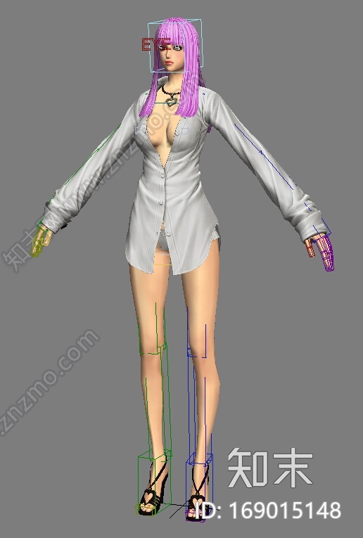 女模一枚请带走CG模型下载【ID:169015148】