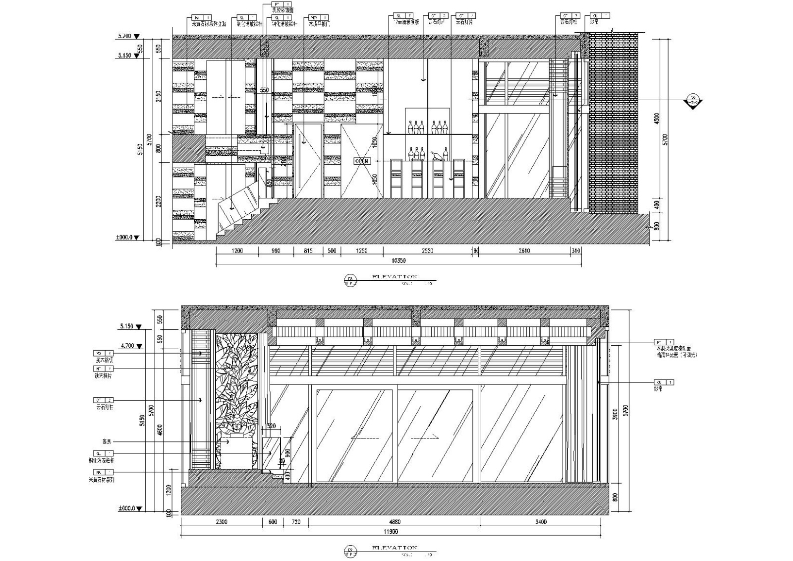 [北京]西山别墅装饰项目施工图+实景拍摄cad施工图下载【ID:160060157】