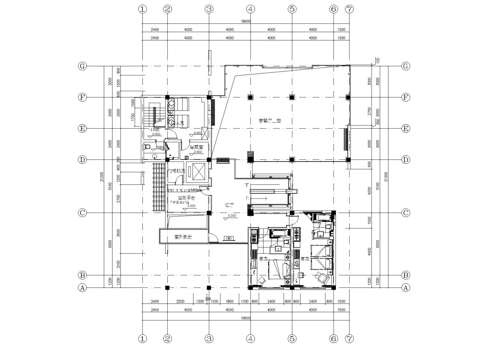 [北京]西山别墅装饰项目施工图+实景拍摄cad施工图下载【ID:160060157】