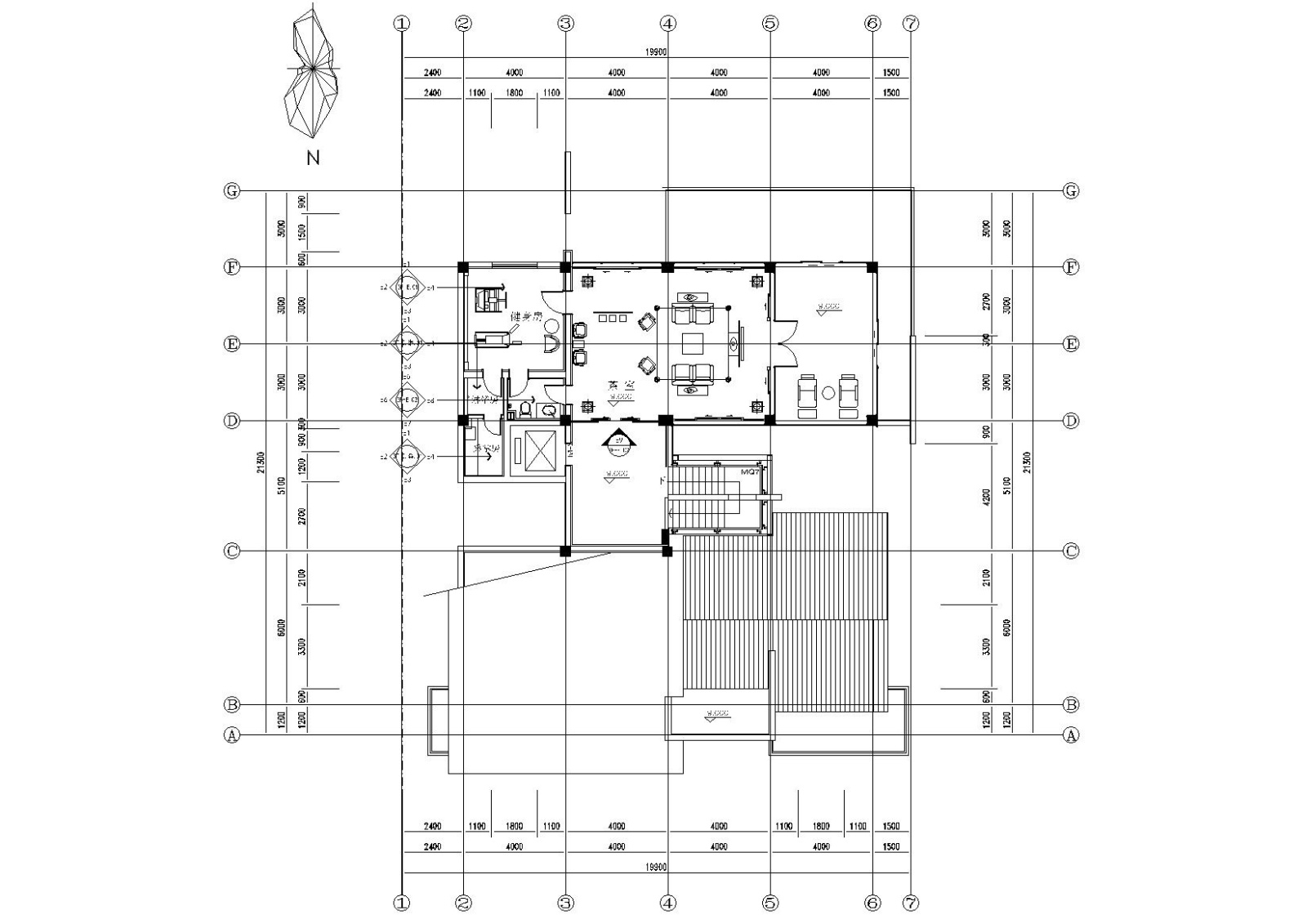 [北京]西山别墅装饰项目施工图+实景拍摄cad施工图下载【ID:160060157】