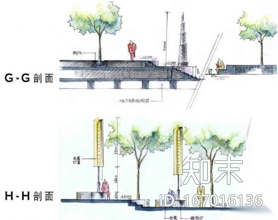 [天津]图书馆室外环境景观方案设计cad施工图下载【ID:167016136】