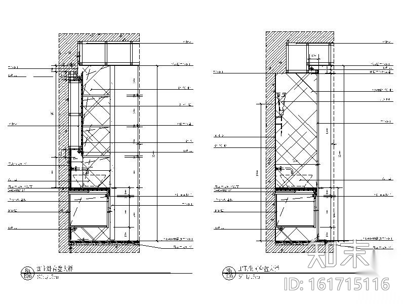 某跃层式公寓设计方案cad施工图下载【ID:161715116】