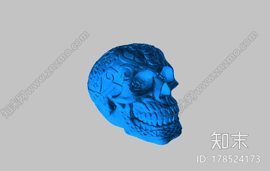 凯尔特骷髅3d打印模型下载【ID:178524173】