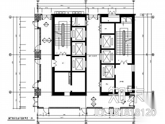 办公楼包间走廊装饰装修图cad施工图下载【ID:161818120】