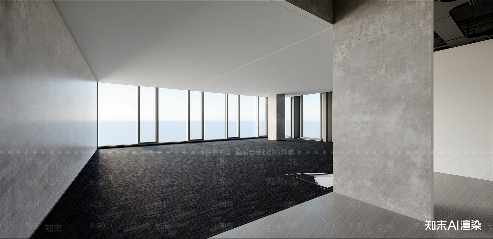 现代办公大堂SU模型下载【ID:1215205972】