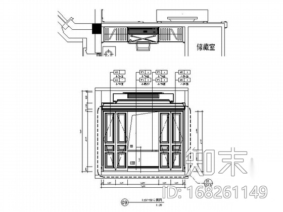 精品法式风格两层别墅样板房室内装修施工图cad施工图下载【ID:168261149】