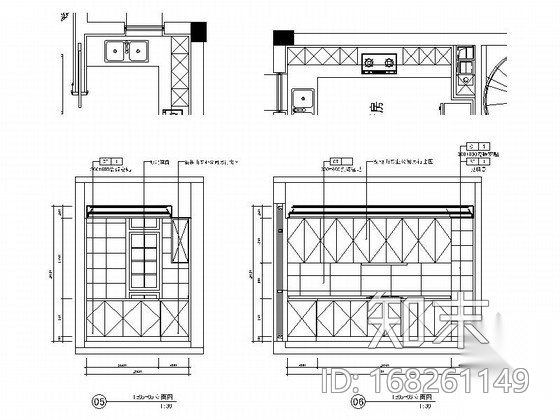 精品法式风格两层别墅样板房室内装修施工图cad施工图下载【ID:168261149】