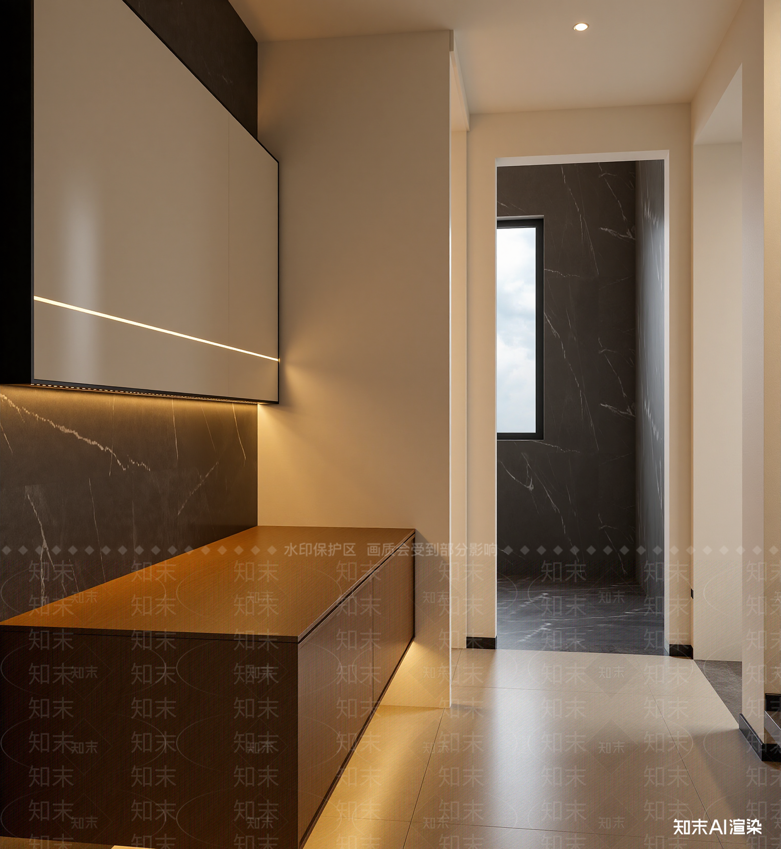 现代玄关3D模型下载【ID:1221489561】