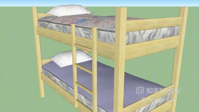 双层床SU模型下载【ID:57669526】