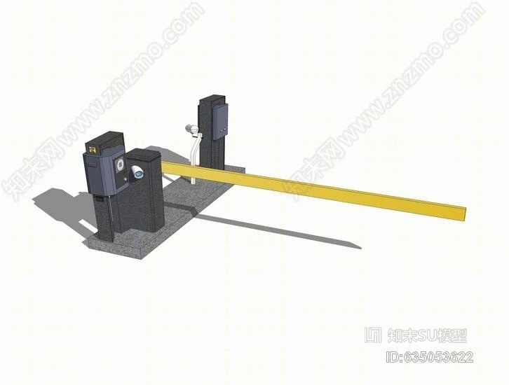 车闸SU模型下载【ID:635053622】