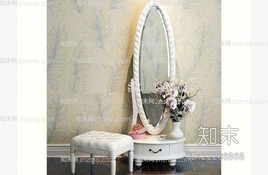 梳妆台153D模型下载【ID:22266868】