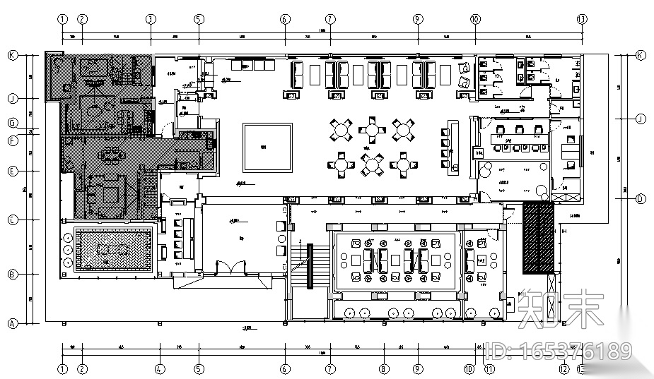 [福建]金辉珑园销售中心设计施工图（附效果图）cad施工图下载【ID:165376189】