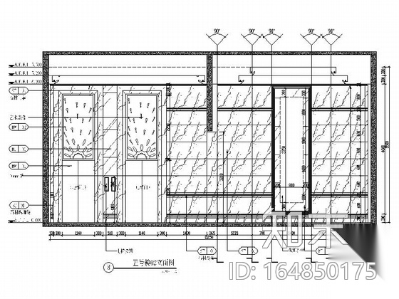 [晋江]某大型商场电梯间设计4套CAD施工图施工图下载【ID:164850175】