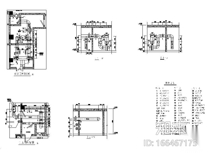 广州肿瘤防治中心人防工程暖通施工图_全套cad施工图下载【ID:166467175】