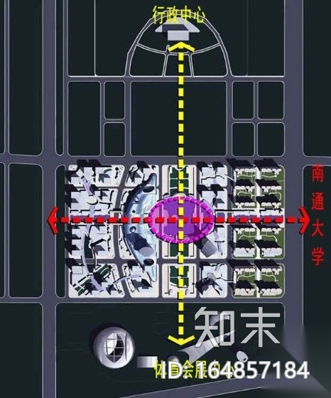 [江苏]新区中央商务区控制性详细规划cad施工图下载【ID:164857184】