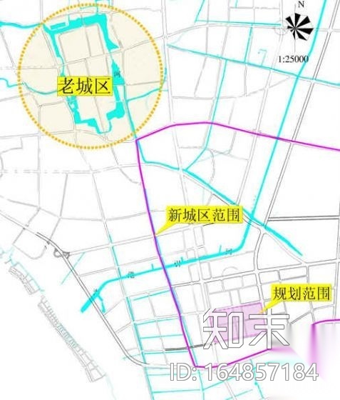 [江苏]新区中央商务区控制性详细规划cad施工图下载【ID:164857184】