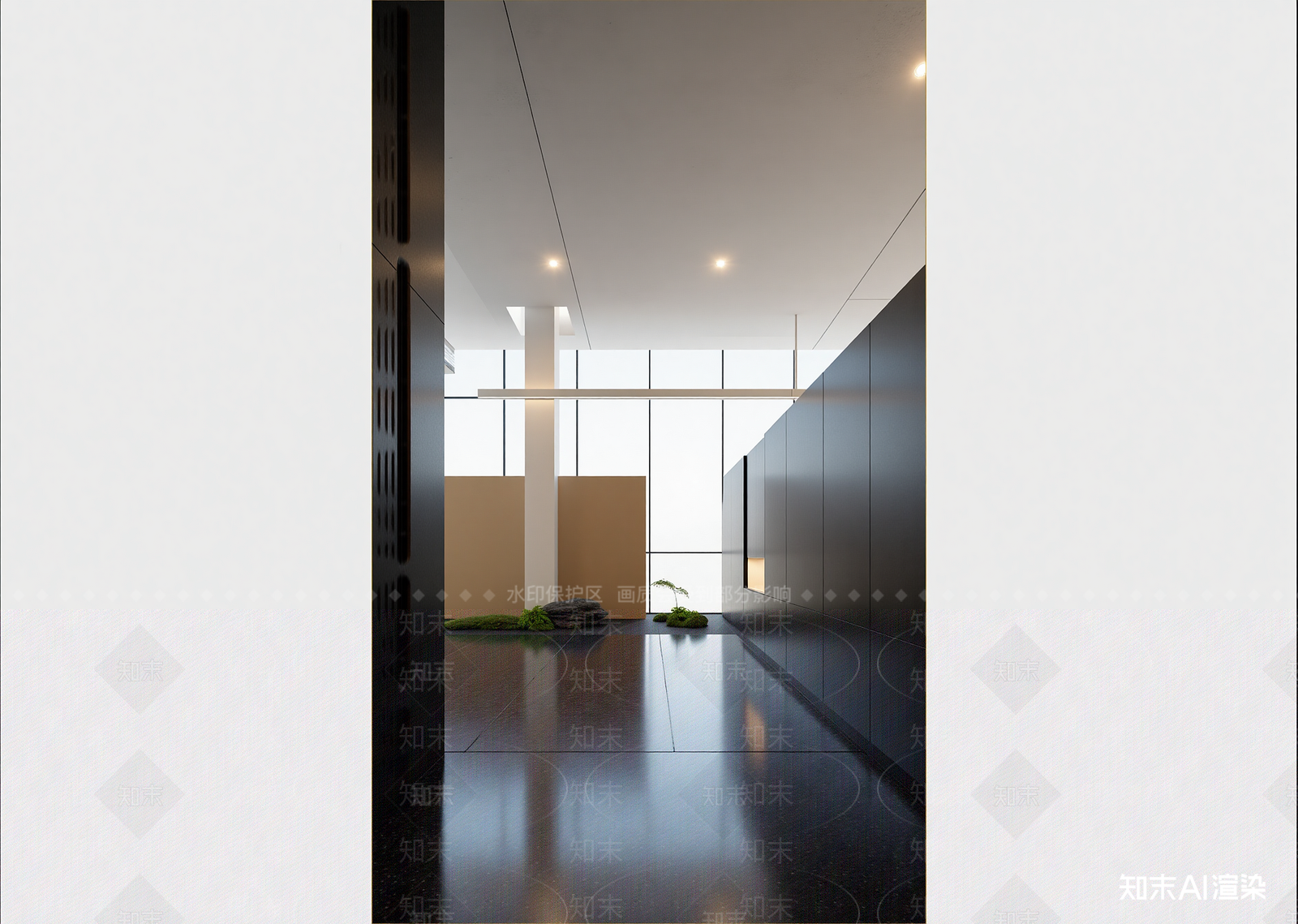 新中式走廊3D模型下载【ID:1214749361】