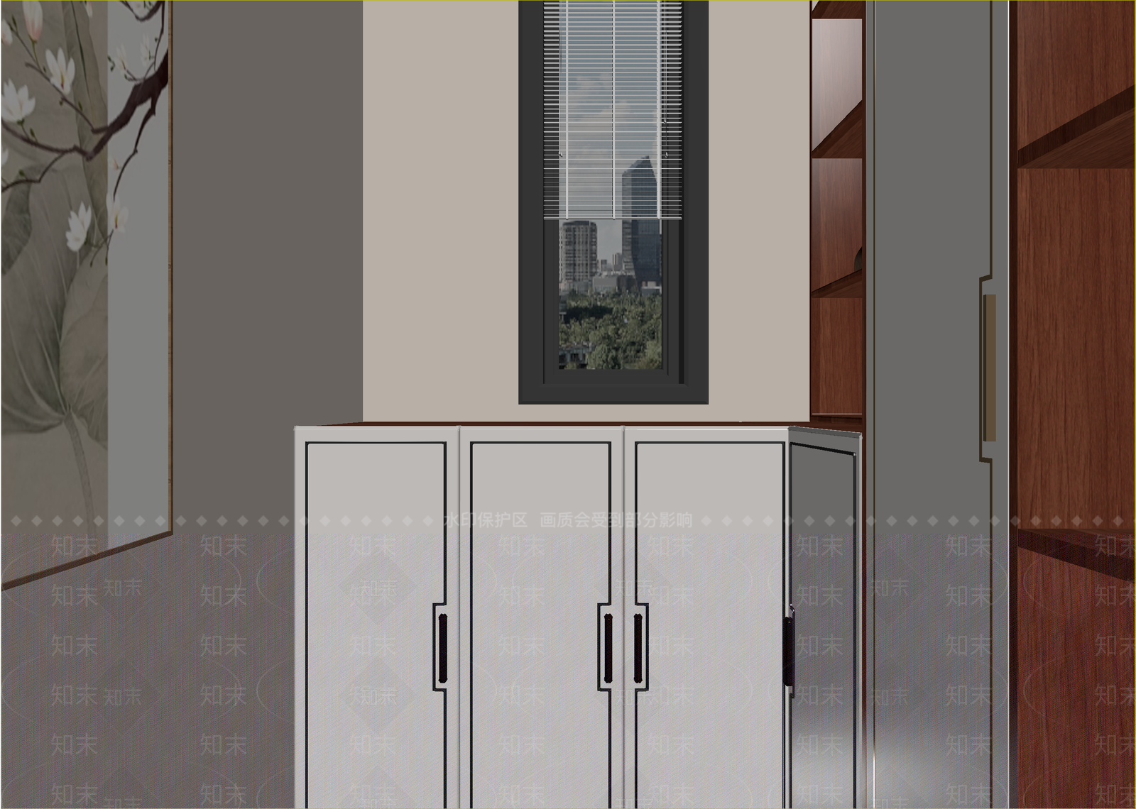 新中式玄关3D模型下载【ID:1214664916】