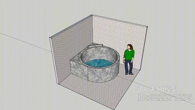 去任何一个按摩浴缸壁+SU模型下载【ID:522271275】