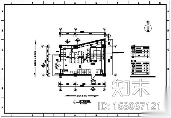 大娘水饺九江店装饰方案图cad施工图下载【ID:168067121】