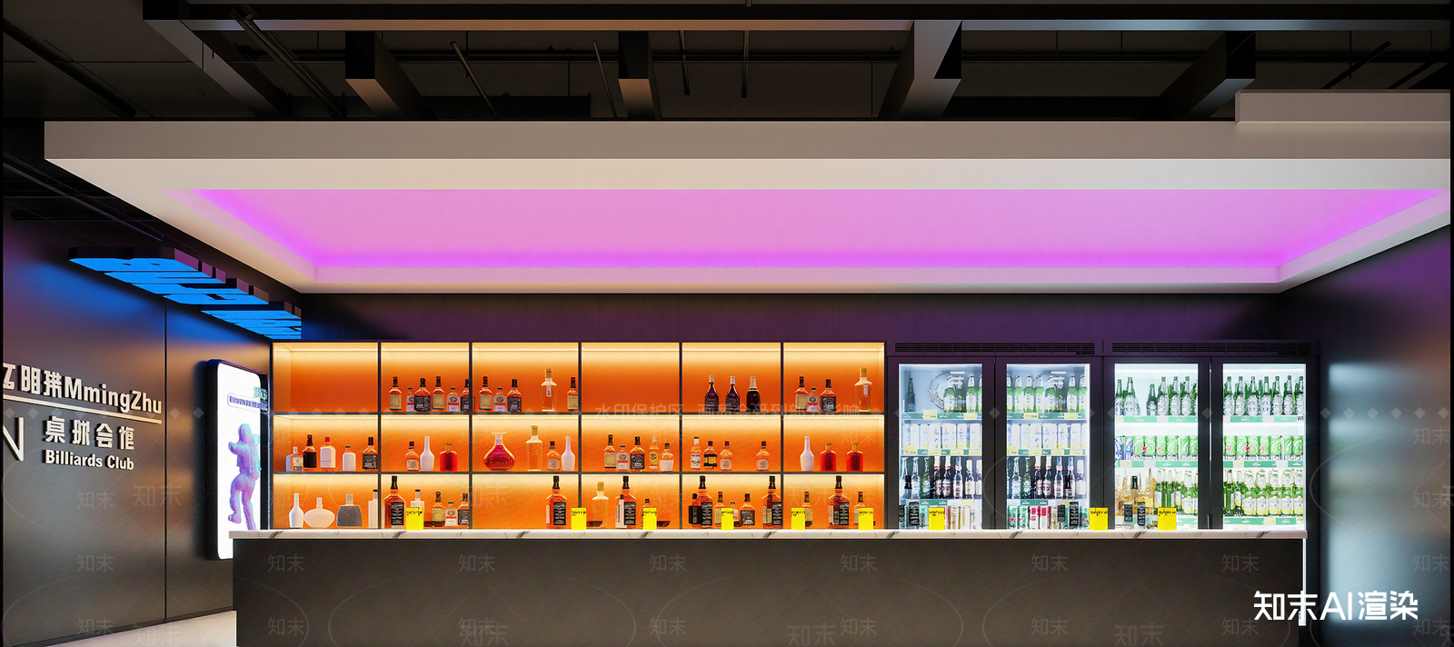 工业风酒吧3D模型下载【ID:1214397099】