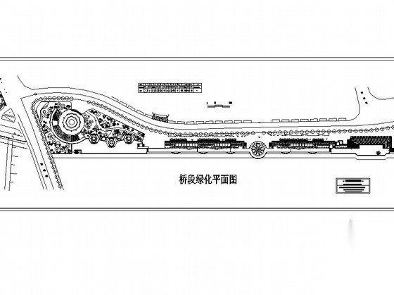 [浙江]西部滨河绿地景观施工图cad施工图下载【ID:161037172】