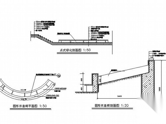 [浙江]西部滨河绿地景观施工图cad施工图下载【ID:161037172】