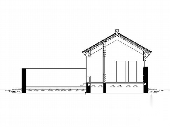 [北京]平谷某小型中式别墅建筑扩初图（78平方米、D型）施工图下载【ID:164861112】