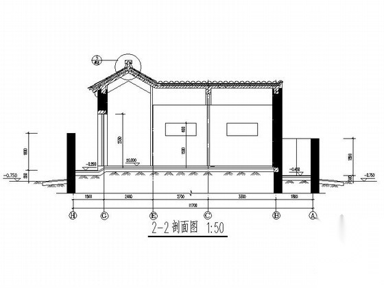 [北京]平谷某小型中式别墅建筑扩初图（78平方米、D型）施工图下载【ID:164861112】