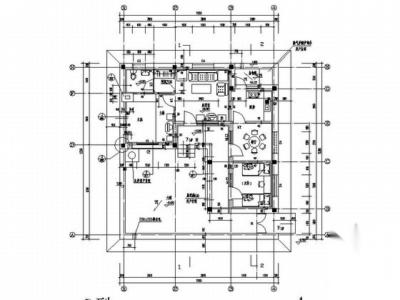 [北京]平谷某小型中式别墅建筑扩初图（78平方米、D型）施工图下载【ID:164861112】