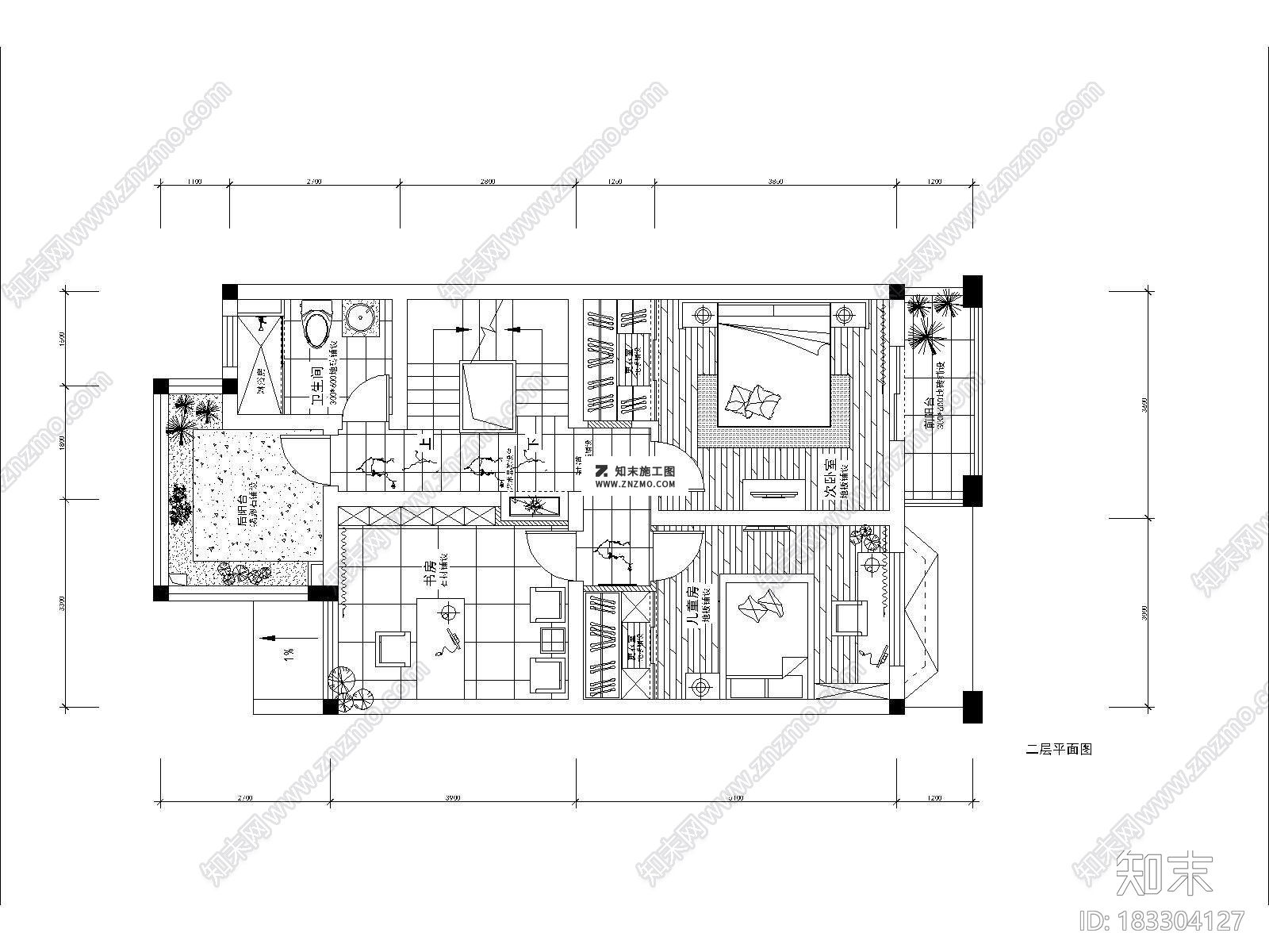 新古典风格别墅装修图(含实景)cad室内免费施工图下载施工图下载【ID:183304127】