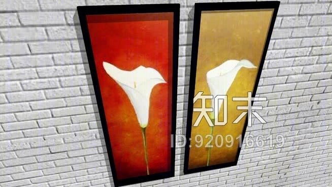 现代绘画SU模型下载【ID:920916619】