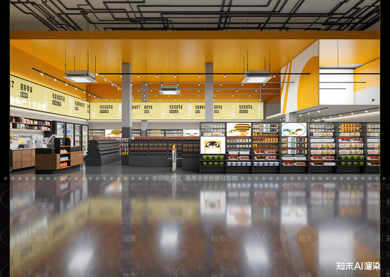 现代便利店3D模型下载【ID:1214579742】