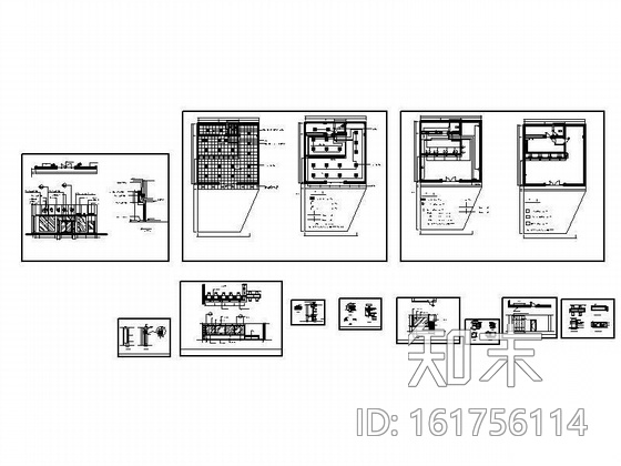 中行分理处装修图cad施工图下载【ID:161756114】