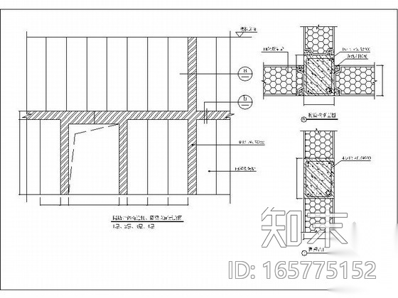 隔墙墙体构造柱详图施工图下载【ID:165775152】
