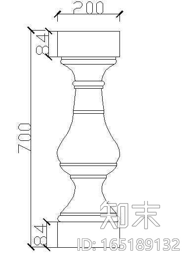 西式栏杆柱cad施工图下载【ID:165189132】