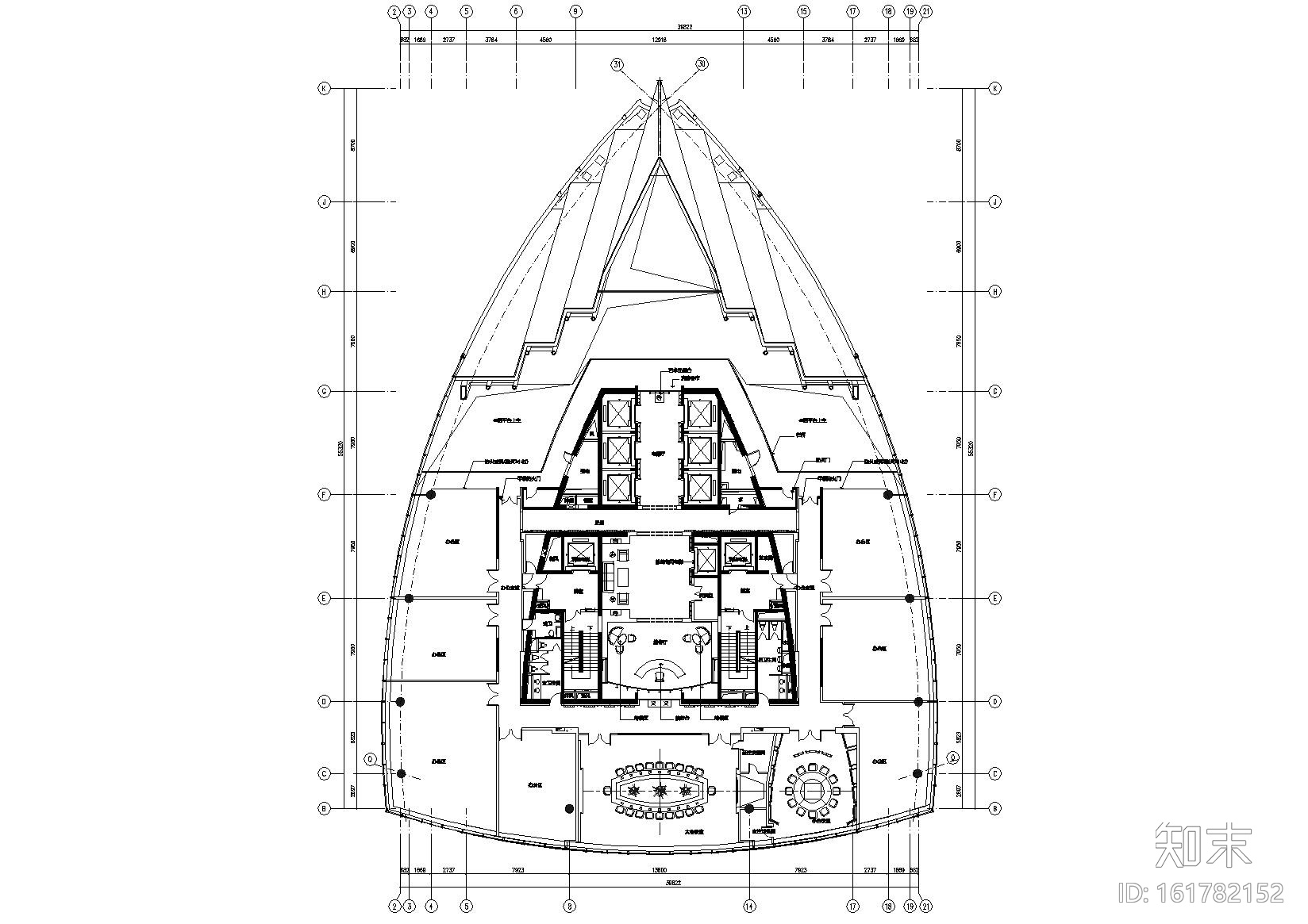 [上海]中融碧玉蓝天会所装饰工程施工图cad施工图下载【ID:161782152】