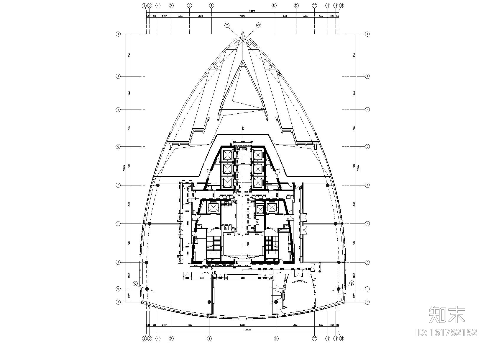 [上海]中融碧玉蓝天会所装饰工程施工图cad施工图下载【ID:161782152】