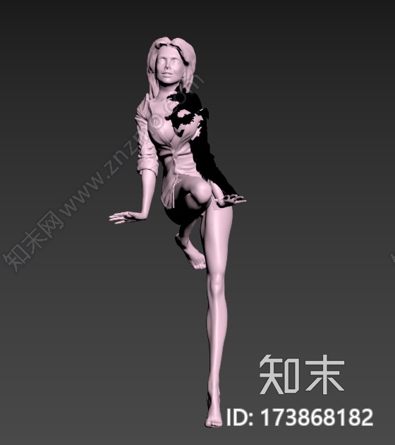 性感美女3d打印模型下载【ID:173868182】