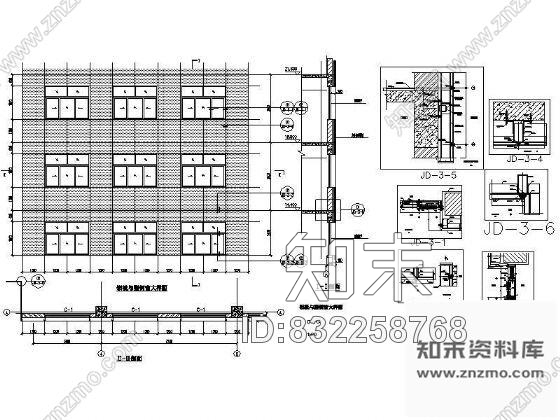 图块/节点铝板与塑钢窗详图cad施工图下载【ID:832258768】