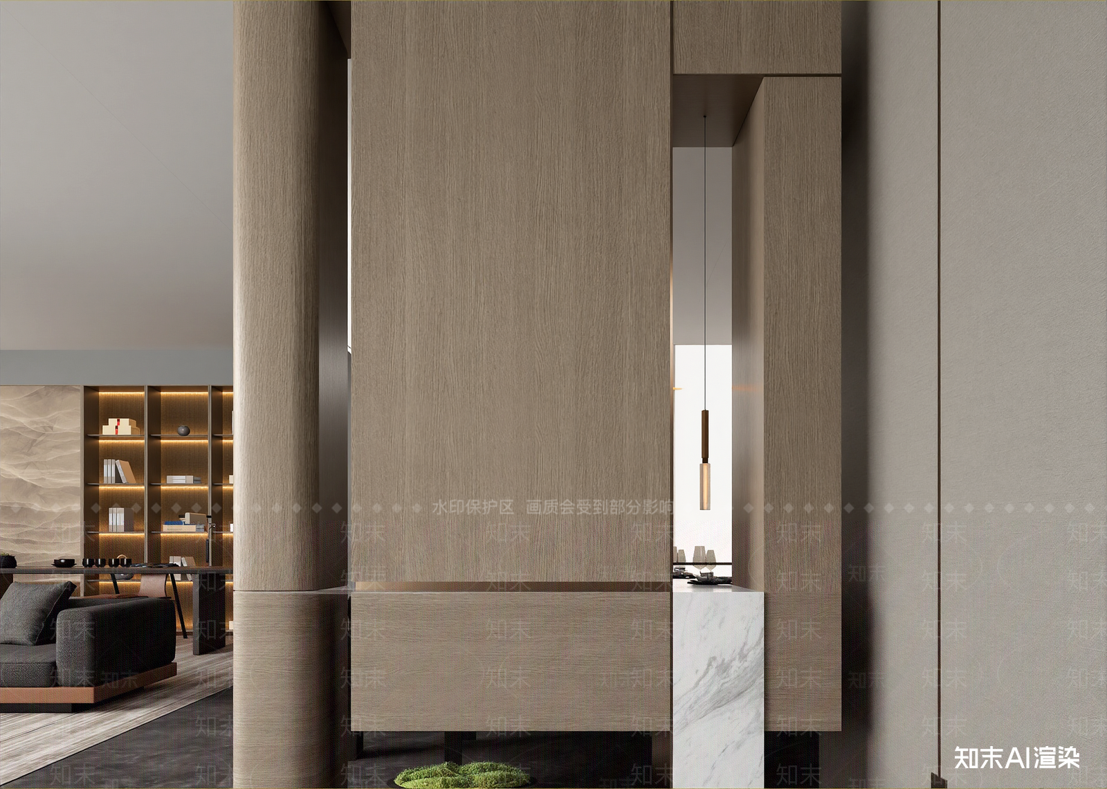 现代酒店大堂3D模型下载【ID:1215040312】