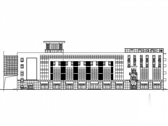 [江苏]5层现代风格装饰材料市场建筑设计施工图（含效果...cad施工图下载【ID:164860129】