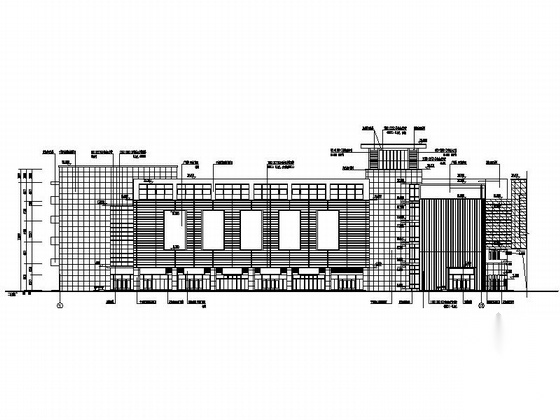 [江苏]5层现代风格装饰材料市场建筑设计施工图（含效果...cad施工图下载【ID:164860129】