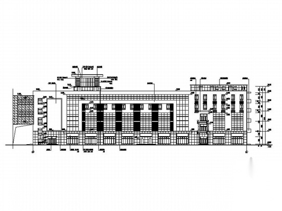 [江苏]5层现代风格装饰材料市场建筑设计施工图（含效果...cad施工图下载【ID:164860129】