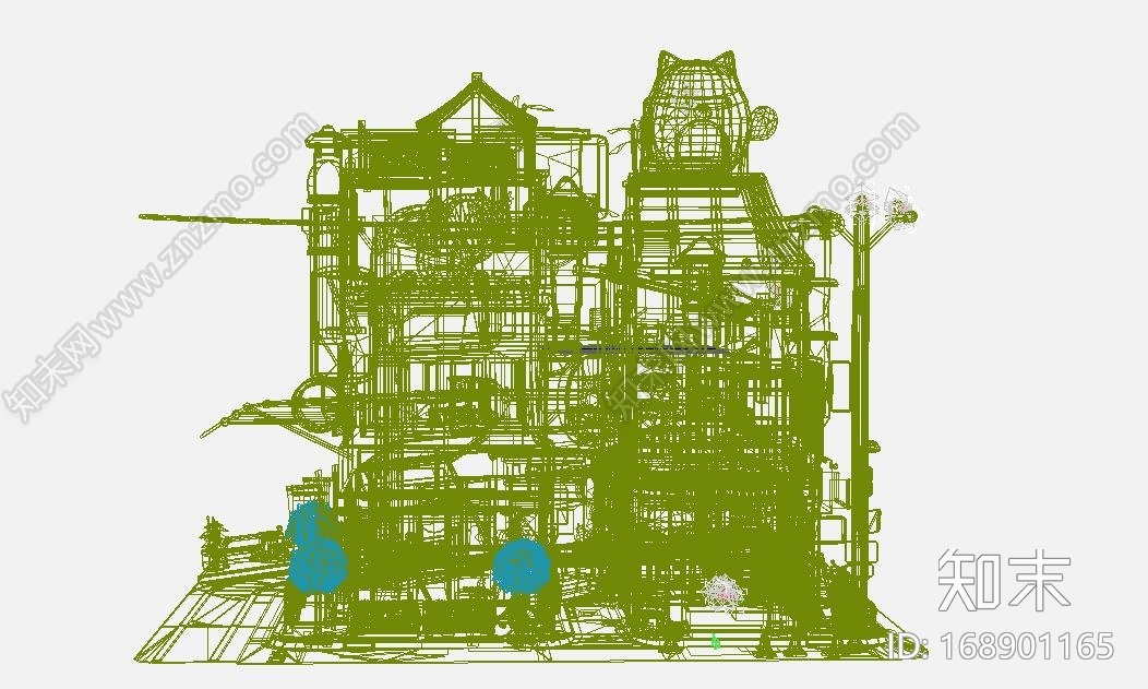 有轨电车卡通街道场景模型max+fbxCG模型下载【ID:168901165】