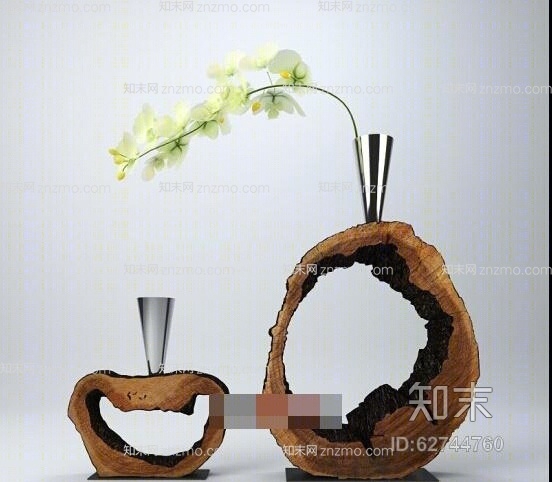 原木色木艺工艺品3D模型下载【ID:62744760】
