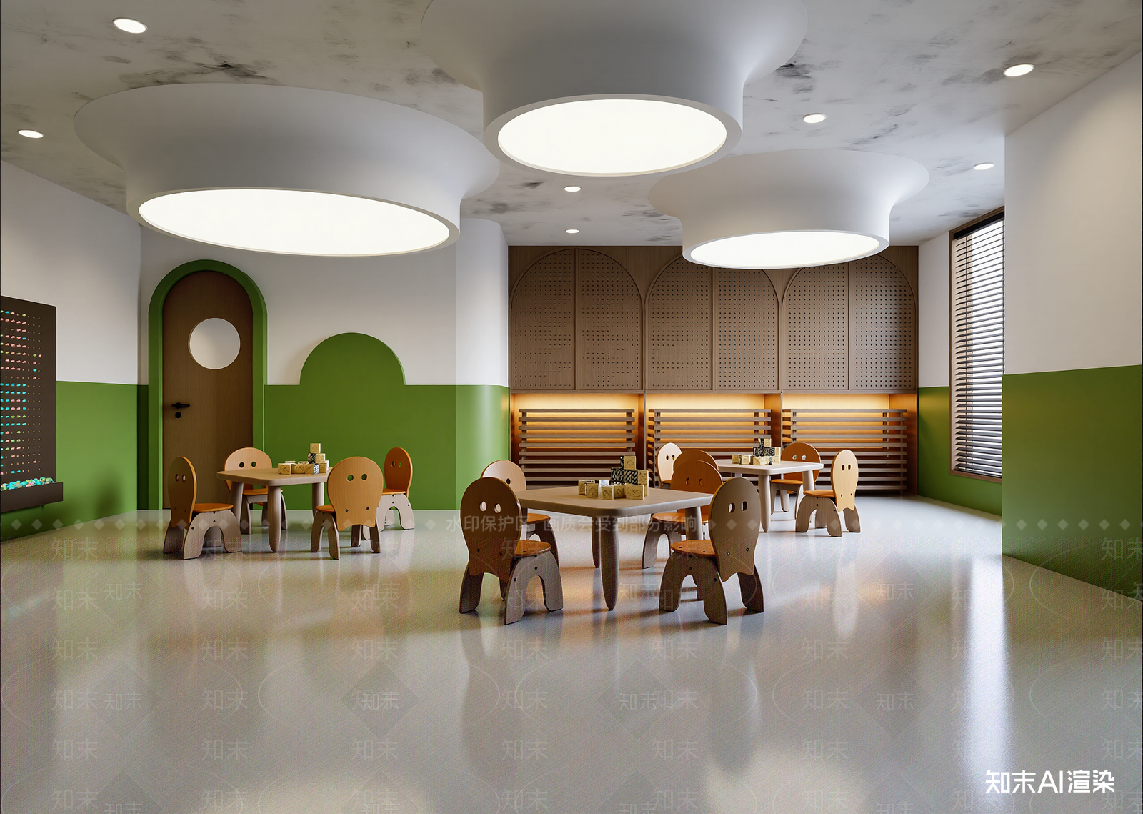 现代幼儿园3D模型下载【ID:1215044090】