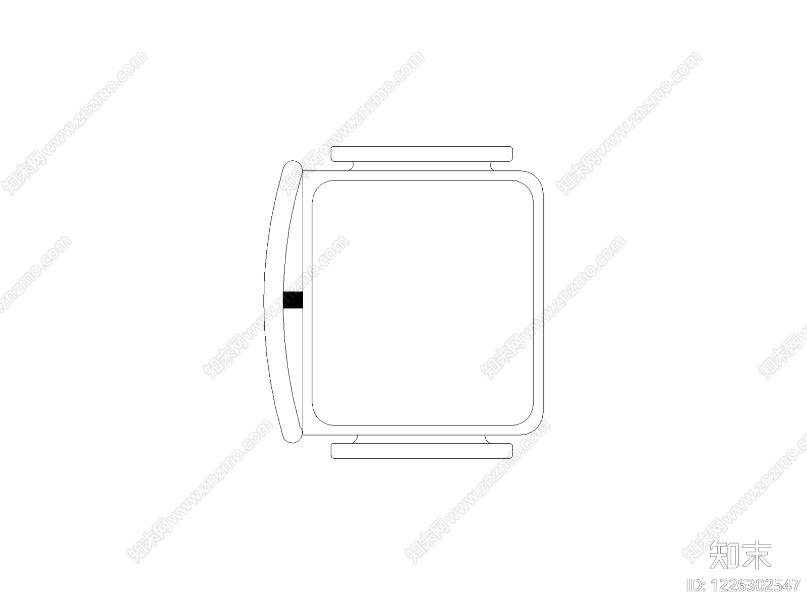 椅子cad施工图下载【ID:1226302547】