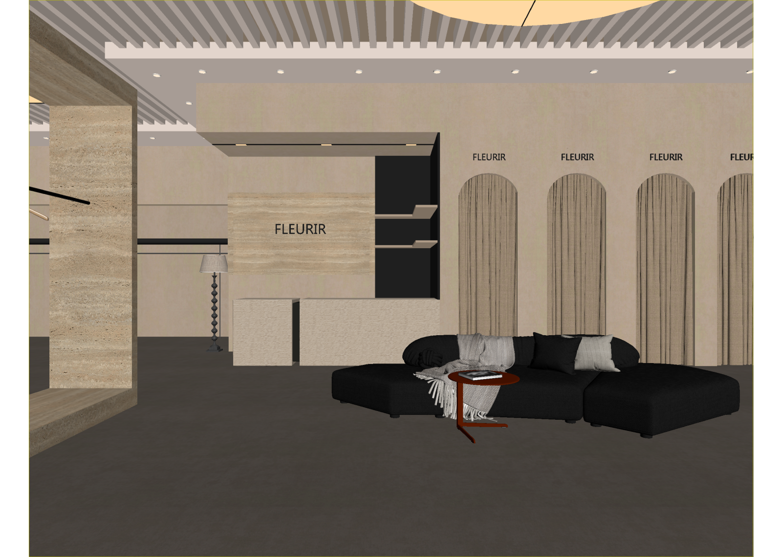现代家具展厅3D模型下载【ID:1215062850】